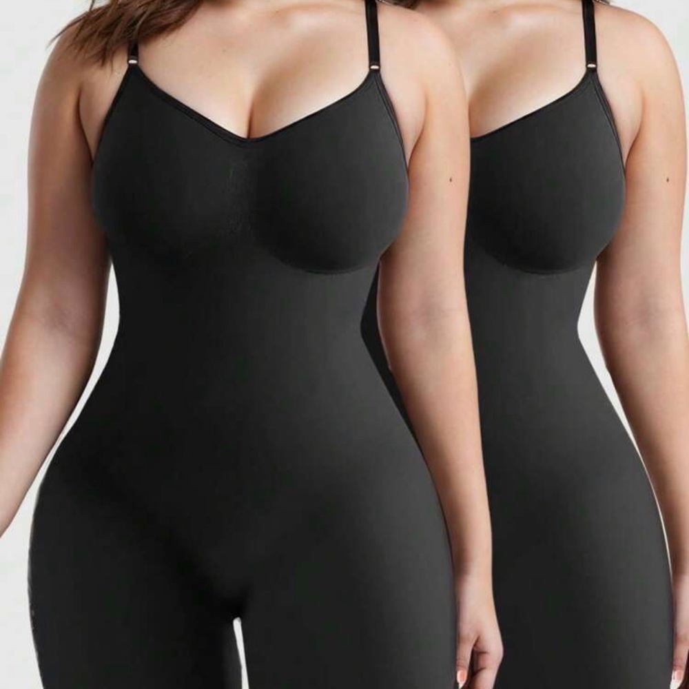 SHEIN Black Shapewear Bodysuit